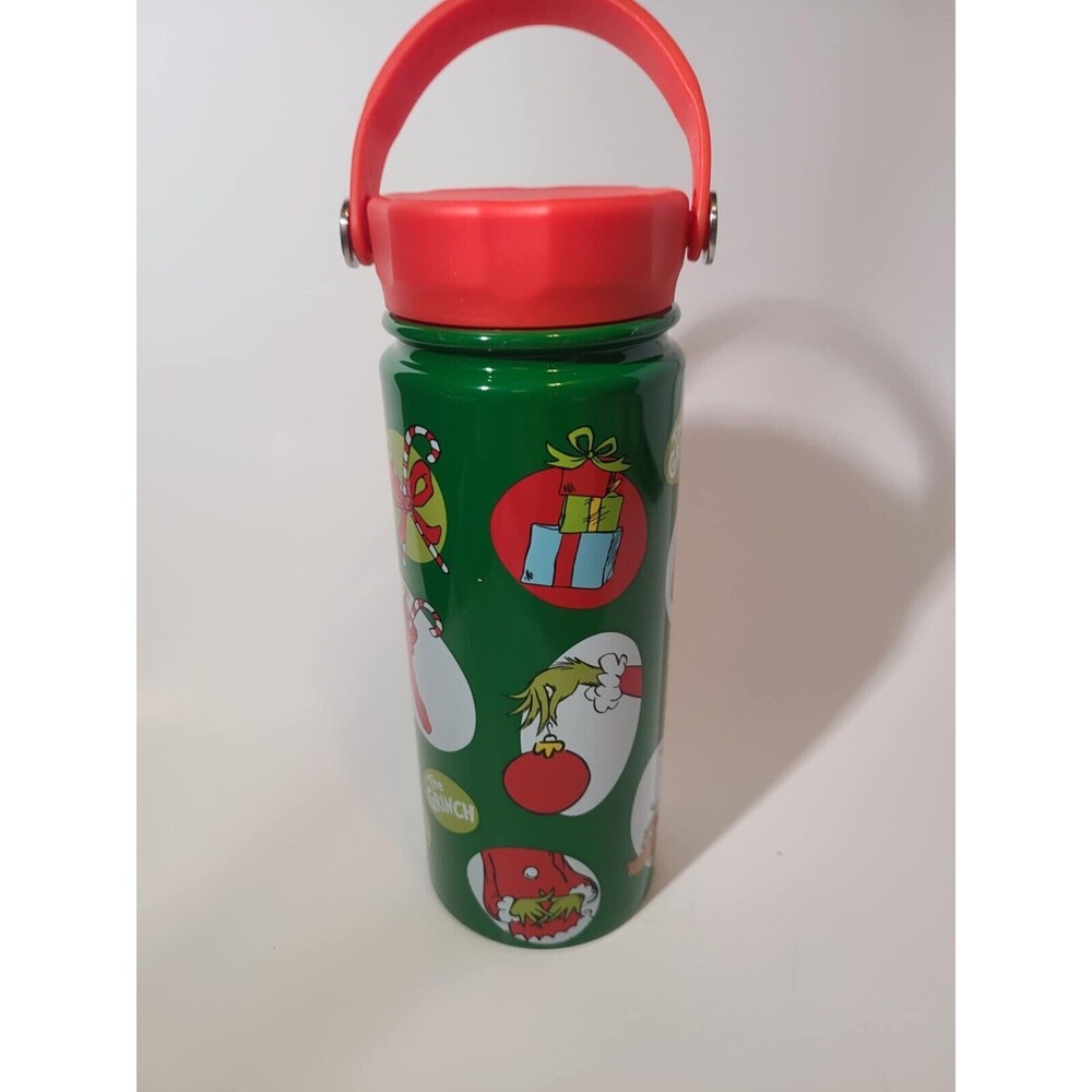 The Grinch Water Bottle Reusable 4 Hours Hot & Cold New Christmas Tiktok Viral